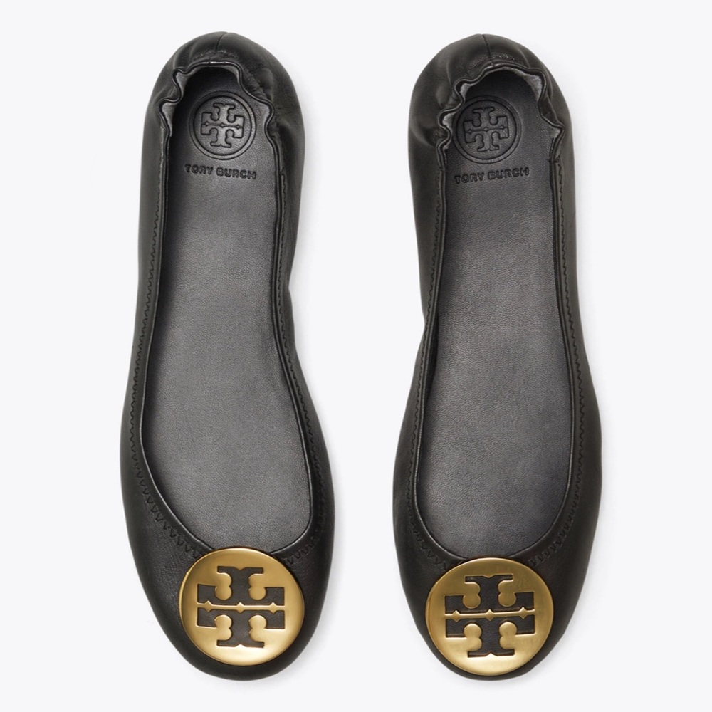 Tory Burch Black Flats, size 8.5